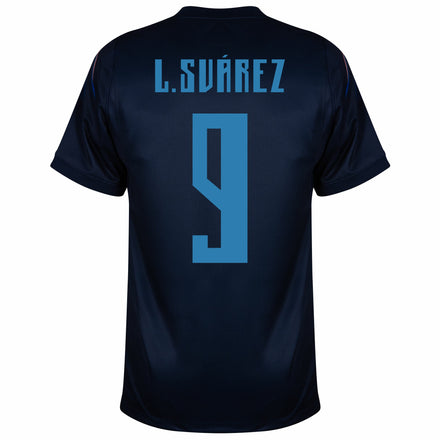 Uruguay Away Fan Jersey L.Suárez 9 Shirt 2026-2027 (Fan Style Printing)
