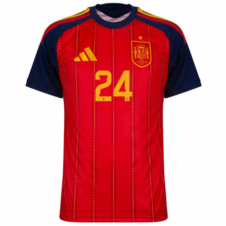 Spain Home Cucurella 24 Fan Jersey 2026-2027 World Cup