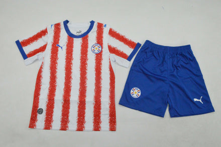 Paraguay Home 2026 Kit Kids - World Cup 2026