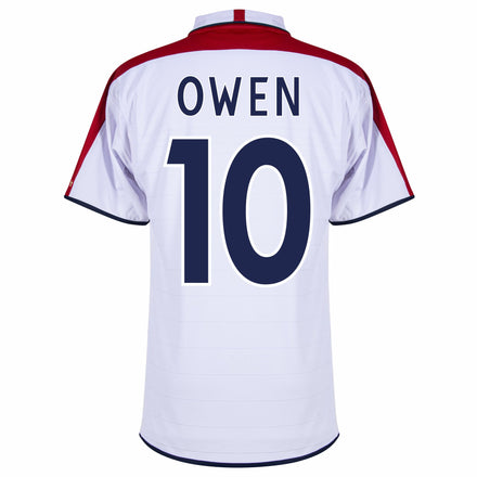 England Retro Home Owen 10 Shirt 2004-2005