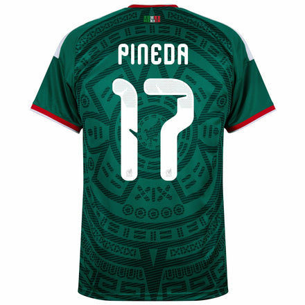 Mexico Home Fan Jersey Pineda 17 Shirt 2026-2027