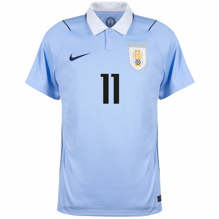 Uruguay Home D. Nunez 11 Fan Jersey Shirt 2026-2027 (Fan Style Printing)