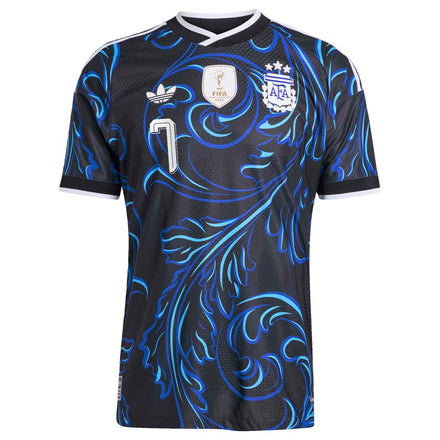 Rodrigo De Paul Argentina National Team adidas 2026 Away On-Field Authentic Jersey - Black