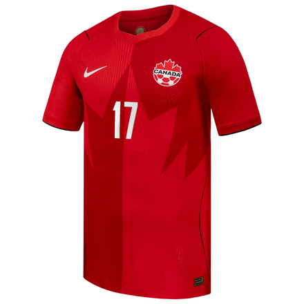 Tajon Buchanan Canada Soccer Nike 2026 Home Match Authentic Jersey - Red