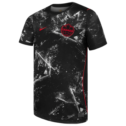 Canada Soccer Nike Youth 2026 Away Stadium Replica Jersey - Black