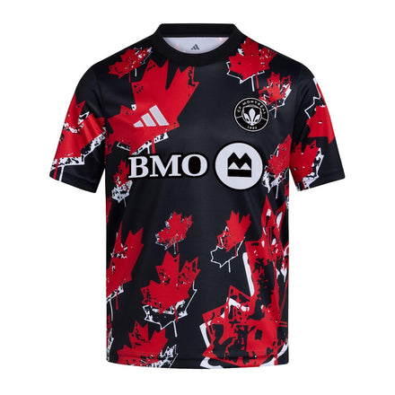 CF Montreal adidas Youth 2026 Canadian Pre-Match Jersey - Black