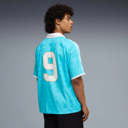 Olympique Marseille Puma KING Retro Fashion Jersey - Turquoise