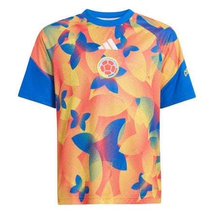 Colombia National Team adidas Youth 2026 Pre-Match Top - Orange