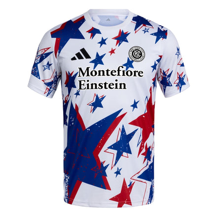 New York City FC adidas 2026 Americana Pre-Match Jersey - White