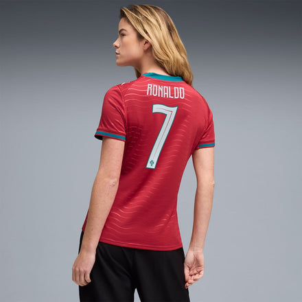 Cristiano Ronaldo Portugal National Team Puma Women's 2026 Home Replica Jersey - Red