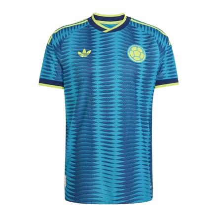 Colombia National Team adidas 2026 Away On-Field Authentic Jersey - Turquoise