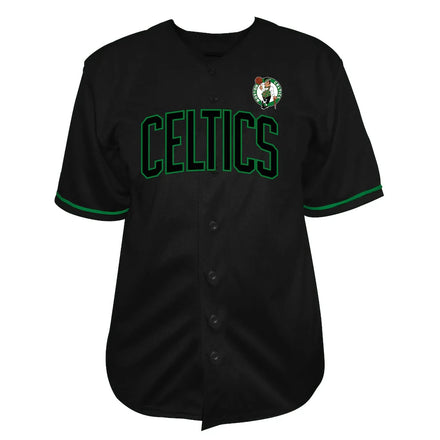 Jayson Tatum Boston Celtics Profile Big & Tall Name & Number Button-Up Jersey - Black