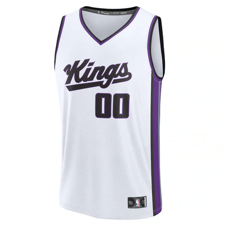 Sacramento Kings Fanatics Fast Break Custom Jersey - Association Edition - White