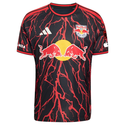 Julian Hall New York Red Bulls adidas 2026 The Rooted Kit On-Field Authentic Patch Jersey - Black