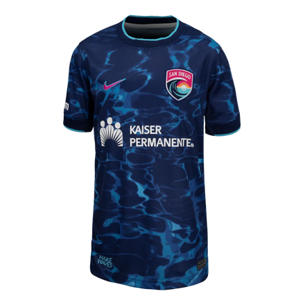 San Diego Wave FC Nike Youth 2026 Secondary Stadium Replica Jersey - Navy