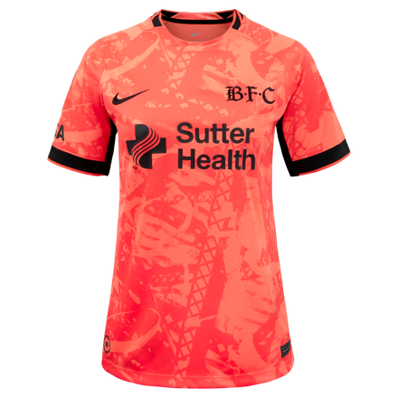 Bay FC Nike Women's 2026 Third Stadium Replica Jersey - Red