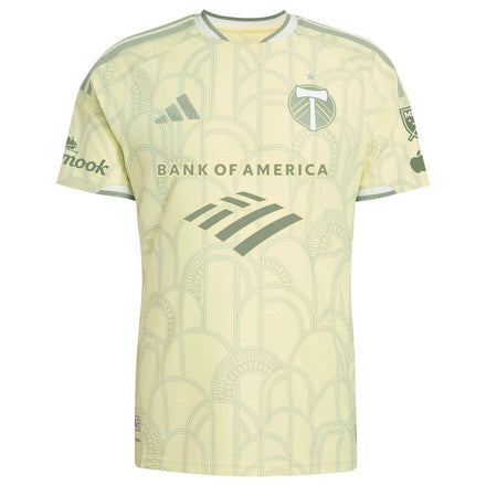 Diego Chara Portland Timbers adidas 2026 Civic Stadium Kit On-Field Authentic Patch Jersey - Yellow
