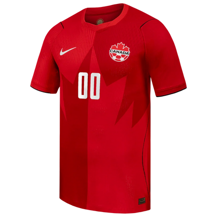 Canada Soccer Nike 2026 Home Match Authentic Custom Jersey - Red
