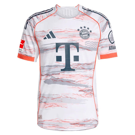 Bayern Munich adidas 2025/26 Away Authentic Custom Jersey - White