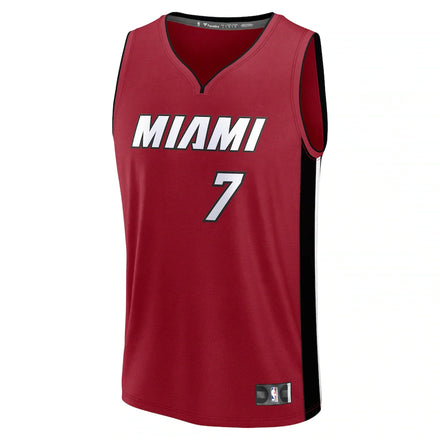 Kel'el Ware Miami Heat Fanatics Fast Break Player Jersey - Statement Edition - Red