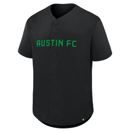 Austin FC Fanatics Maximum Intensity Button-Up Jersey - Black