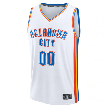 Oklahoma City Thunder Fanatics Fast Break Custom Jersey - Association Edition - White