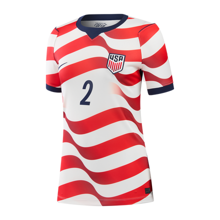 Sergiño Dest USMNT Nike Women's 2026 Home Stadium Replica Jersey - White