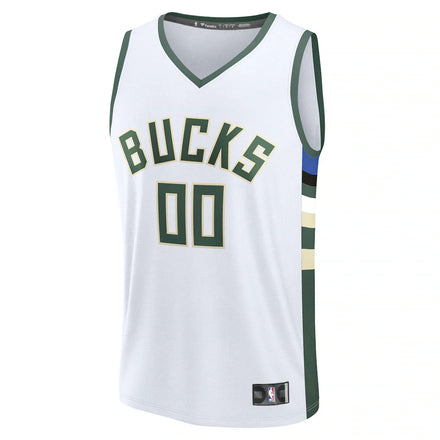 Milwaukee Bucks Fanatics Fast Break Custom Jersey - Association Edition - White