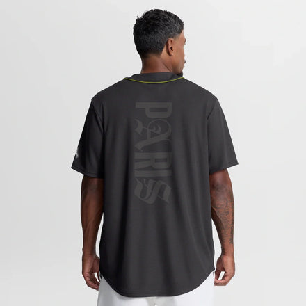 Paris Saint-Germain Fanatics Oversized Baseball Jersey - Charcoal
