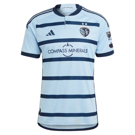 Erik Thommy Sporting Kansas City adidas 2024 Hoops 4.0 Authentic Player Jersey – Light Blue