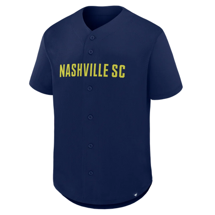 Nashville SC Fanatics Maximum Intensity Button-Up Jersey - Navy