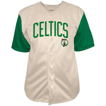 Jayson Tatum Boston Celtics Fanatics Baseball Jersey - Cream