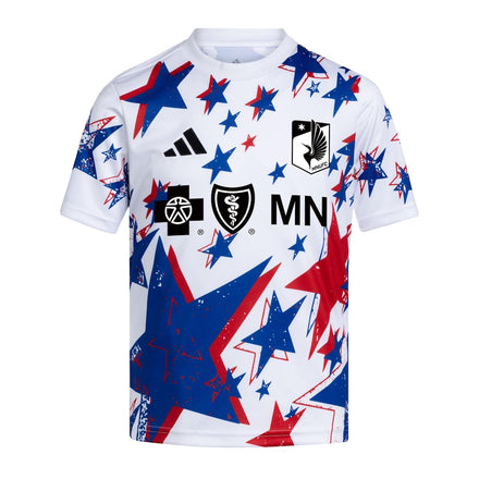 Minnesota United FC adidas Youth 2026 Americana Pre-Match Jersey - White