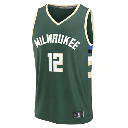 Taurean Prince Milwaukee Bucks Fanatics Fast Break Replica Player Jersey - Icon Edition - Hunter Green