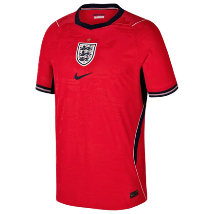 England National Team Nike Youth 2026 Away Match Authentic Jersey - Red