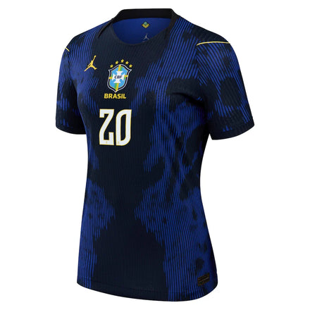 Estêvão Brazil National Team Jordan Brand Women's 2026 Away Match Authentic Jersey - Blue
