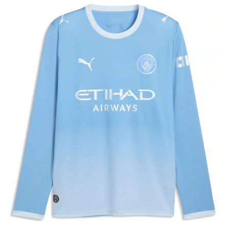 Manchester City Puma 2026/27 Home Replica Long Sleeve Jersey - Light Blue