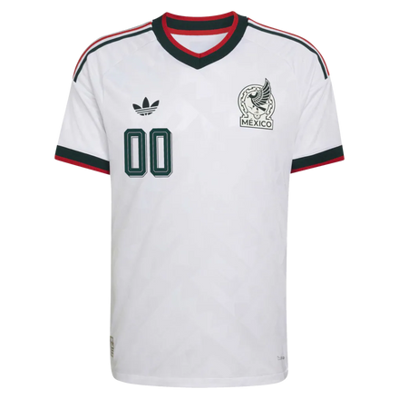 Mexico National Team adidas 2026 Away On-Field Authentic Custom Jersey - White