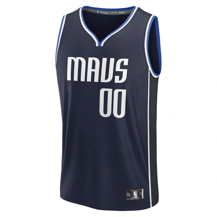 Dallas Mavericks Fanatics Fast Break Custom Jersey - Statement Edition - Navy