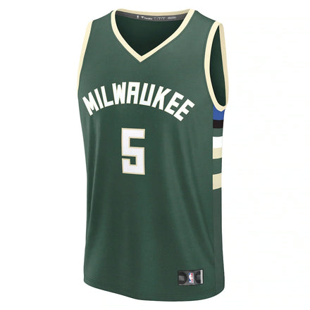 Gary Trent Jr. Milwaukee Bucks Fanatics Fast Break Replica Player Jersey - Icon Edition - Hunter Green