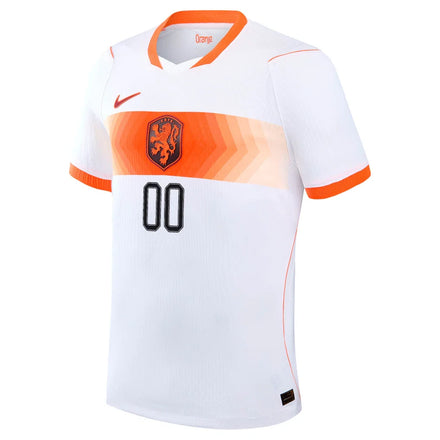 Netherlands National Team Nike 2026 Away Match Authentic Custom Jersey - White
