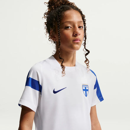 Finland National Team Nike Youth 2026 Home Stadium Replica Jersey - White