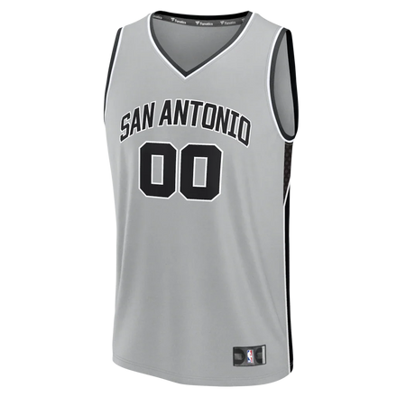 San Antonio Spurs Fanatics Fastbreak Custom Jersey - Statement Edition - Silver