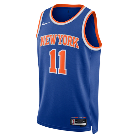 Jalen Brunson New York Knicks Nike Unisex 2026 NBA Finals Patch Swingman Jersey - Icon Edition - Blue