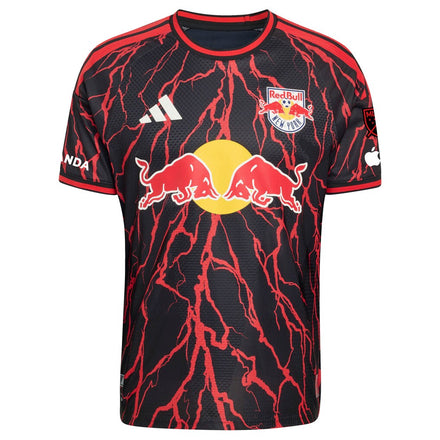 Emil Forsberg New York Red Bulls adidas 2026 The Rooted Kit On-Field Authentic Patch Jersey - Black