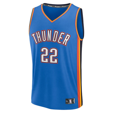 Cason Wallace Oklahoma City Thunder Fanatics Fast Break Replica Player Jersey - Icon Edition - Blue