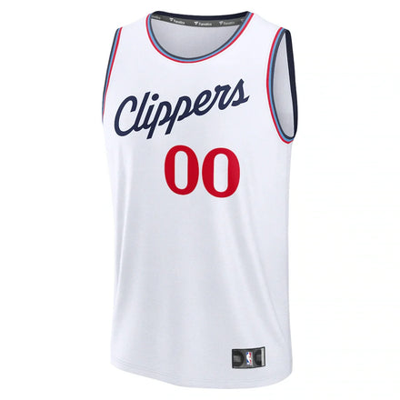 LA Clippers Fanatics Fast Break Custom Jersey - Association Edition - White