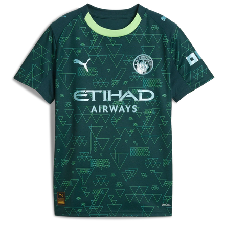 Manchester City Puma x EA SPORTS FC Youth 2025/26 Fourth Jersey - Green