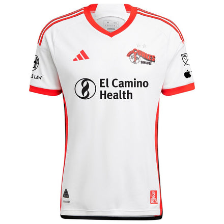 San Jose Earthquakes adidas 2025 The 50 Kit Authentic Jersey - White