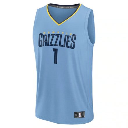 Scotty Pippen Jr. Memphis Grizzlies Fanatics Fast Break Replica Player Jersey - Statement Edition - Light Blue